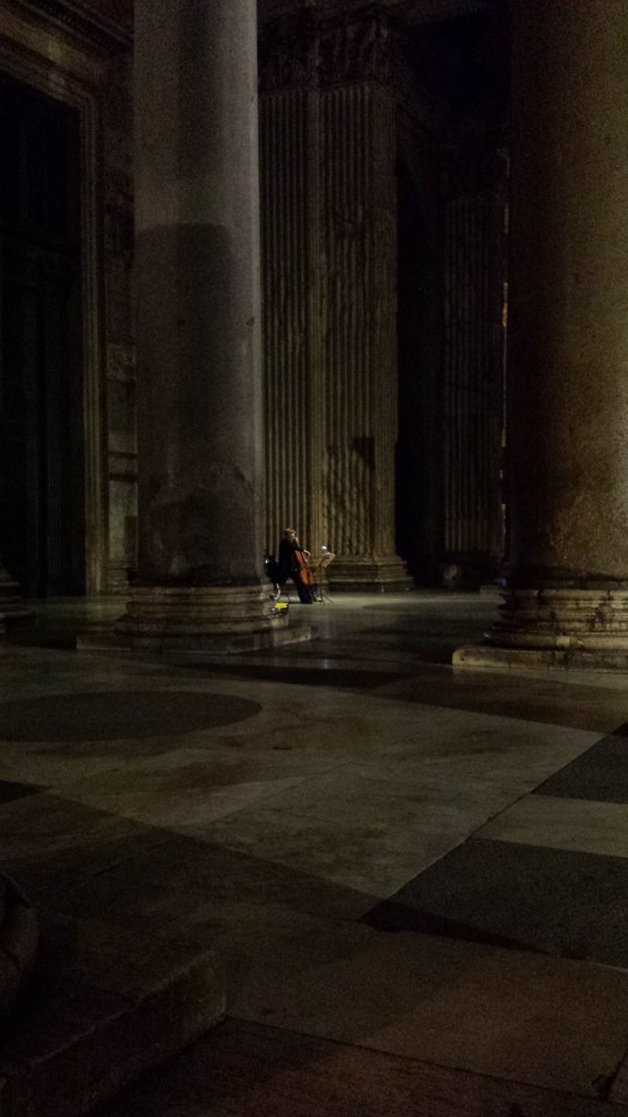 Very talented cellist performing. Pure magic.